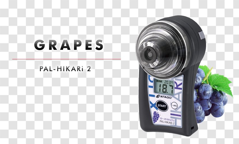 Brix Digital Handheld Refractometer Camera Lens Grape - Information Transparent PNG