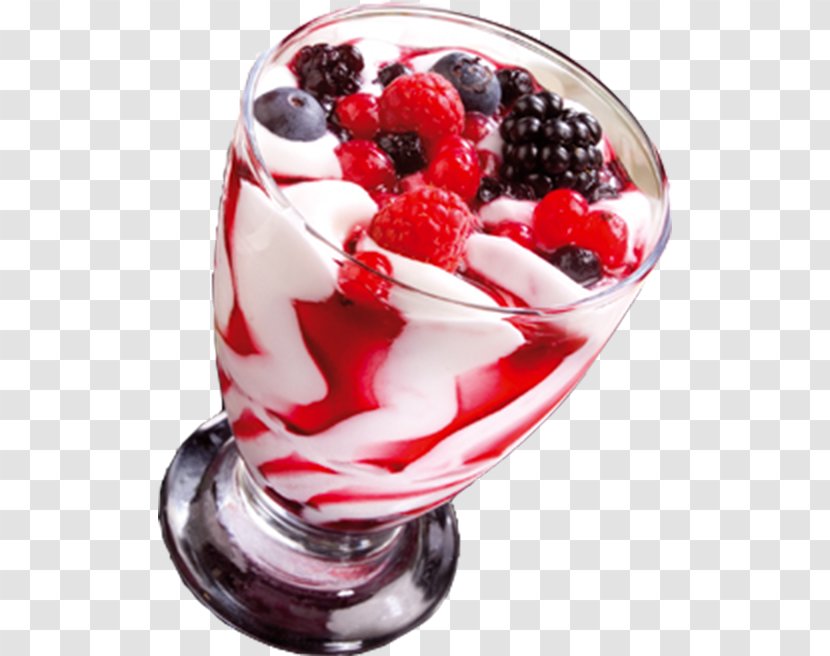 Ice Cream Dessert Kalise Menorquina Strawberry - Yogurt - Pineapple Transparent PNG