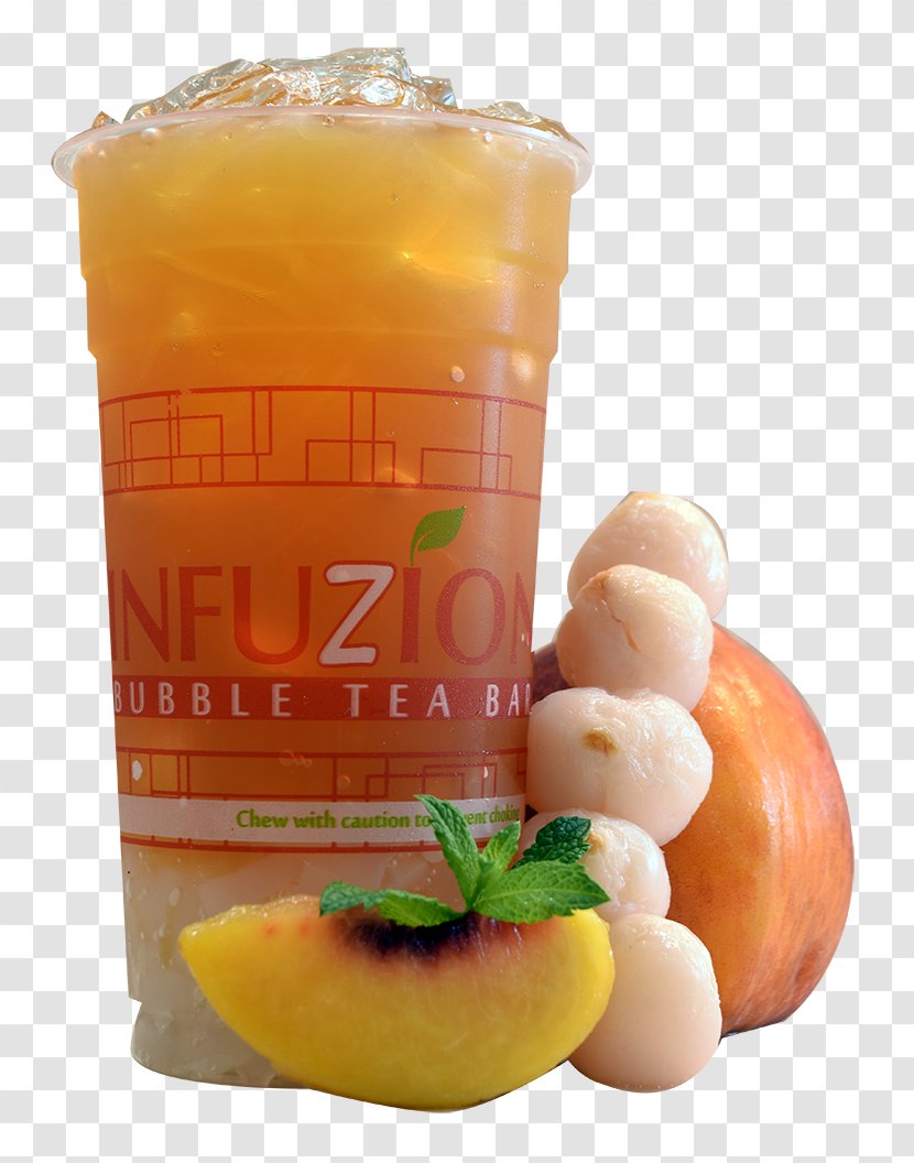 Orange Drink Green Tea Bubble Black - Plant - Honey Bees Transparent PNG
