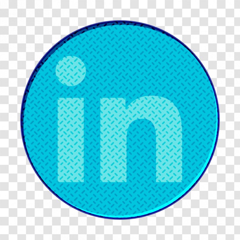 App Icon Linkedin Logo - Electric Blue Text Transparent PNG