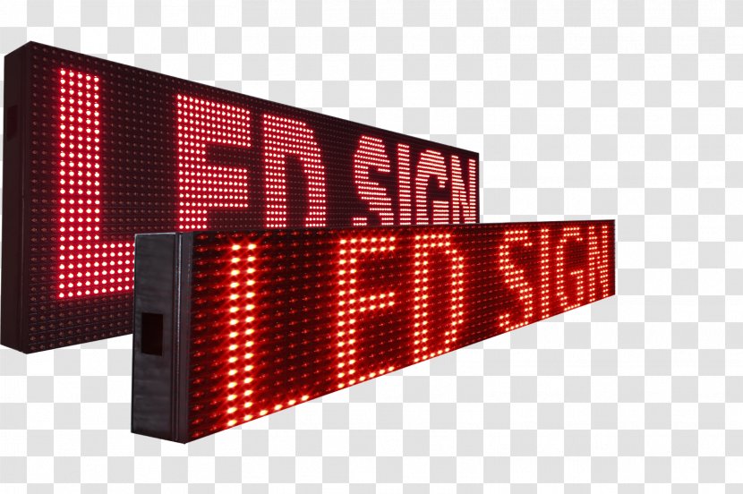 LED Display Light-emitting Diode Dot-matrix Electronic Visual - Signage - Light Transparent PNG