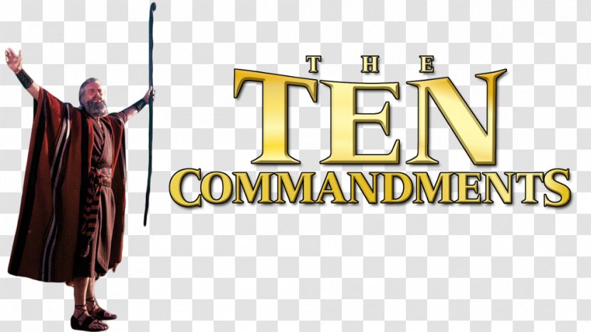 Ten Commandments Logo Film Poster - Yul Brynner Transparent PNG