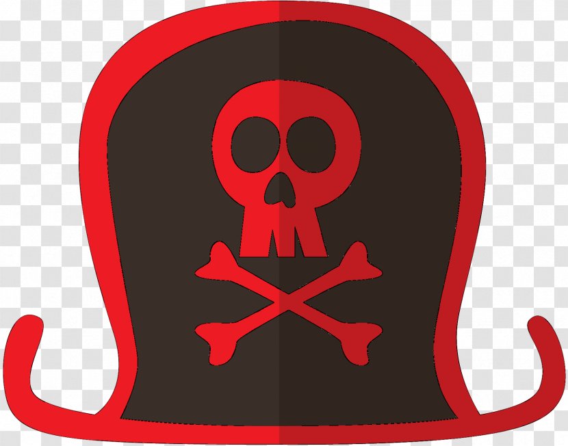 Clip Art Illustration Skull Headgear RED.M - Symbol - Fictional Character Transparent PNG