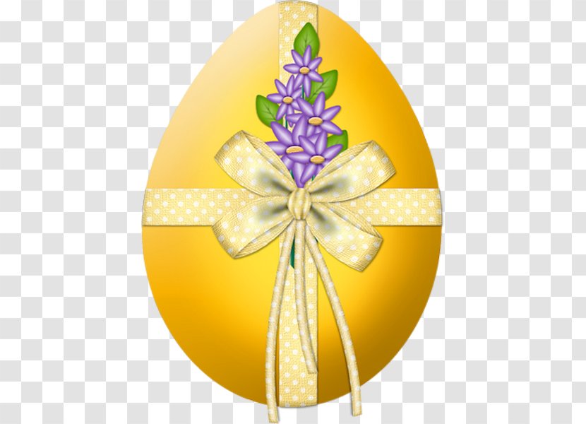 Easter Egg Background - Yellow - Oval Transparent PNG