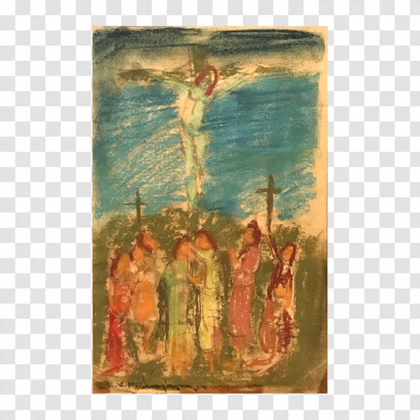 Painting Work Of Art - Crucifixion Transparent PNG