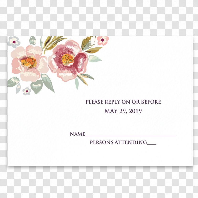 Floral Design Flower Login Greeting & Note Cards - Menu - Fresh Card Transparent PNG