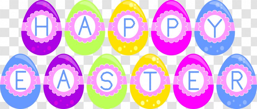 Easter Clip Art - Violet - Happy Transparent PNG