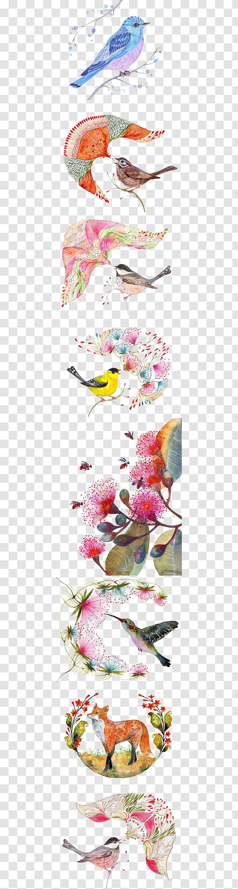 Bird Owl Drawing Watercolor Painting Illustration - Pattern Transparent PNG