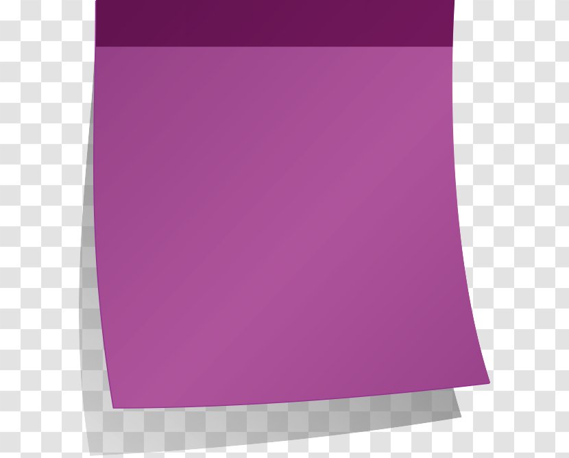 Paper Sticker Clip Art - Frame - Vector Purple Notes Transparent PNG