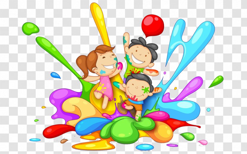 Desktop Wallpaper Child Clip Art - Cartoon - Happy Holi Transparent PNG