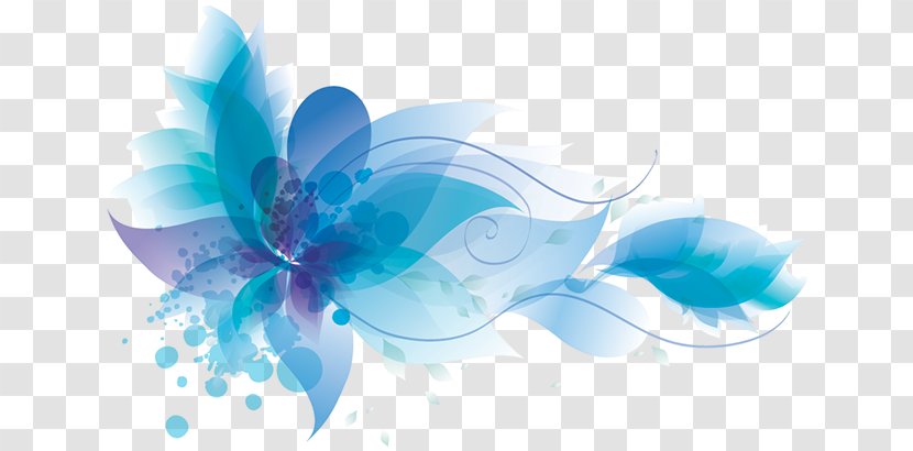 Blue Flower Clip Art - Close Up - Aquarius Transparent PNG