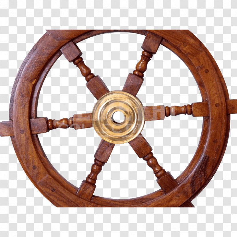 Ship's Wheel Sailor Boat - Hardwood - Ship Transparent PNG
