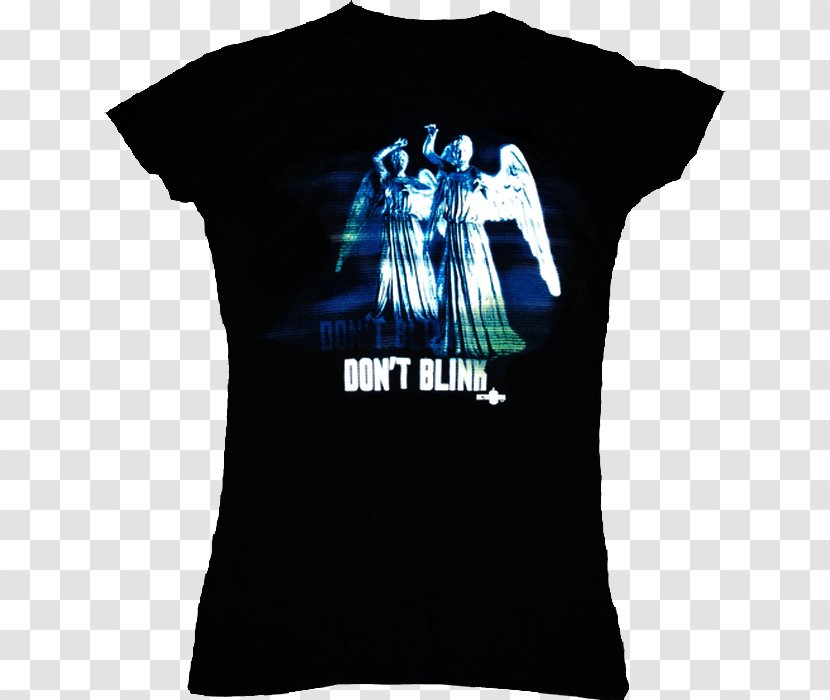 T-shirt Weeping Angel Blink Sleeve - Doctor Who - Angels Transparent PNG