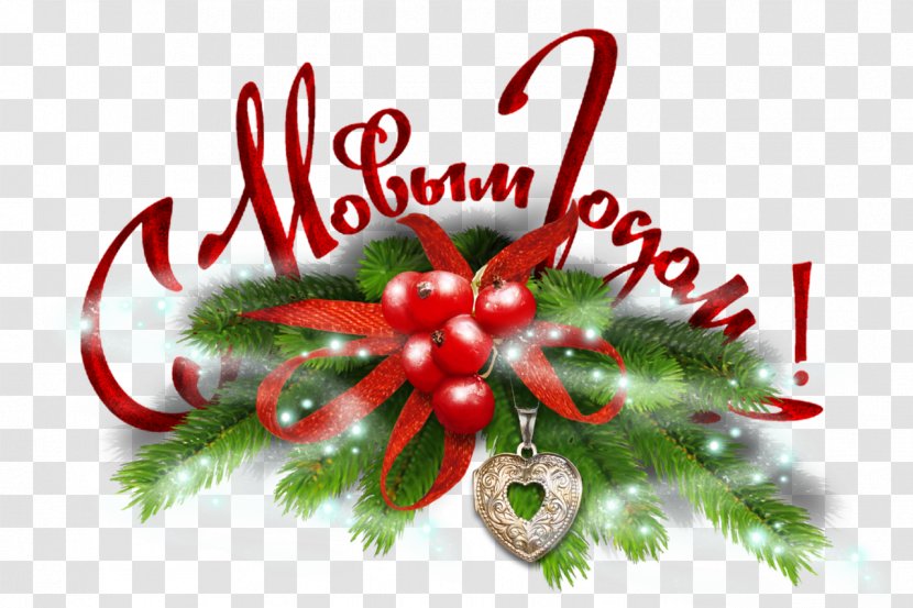 New Year Tree Ded Moroz Christmas Holiday - Fruit - Greeting Transparent PNG