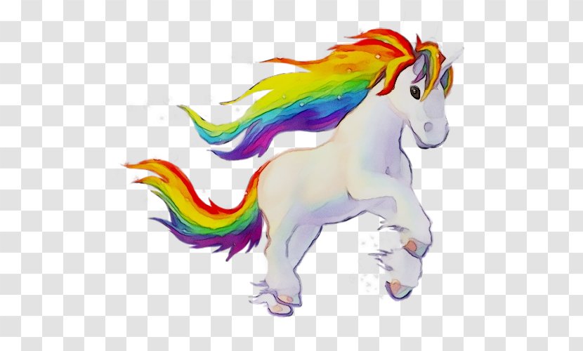 Clip Art Mustang Illustration Unicorn - Cartoon - Horse Transparent PNG