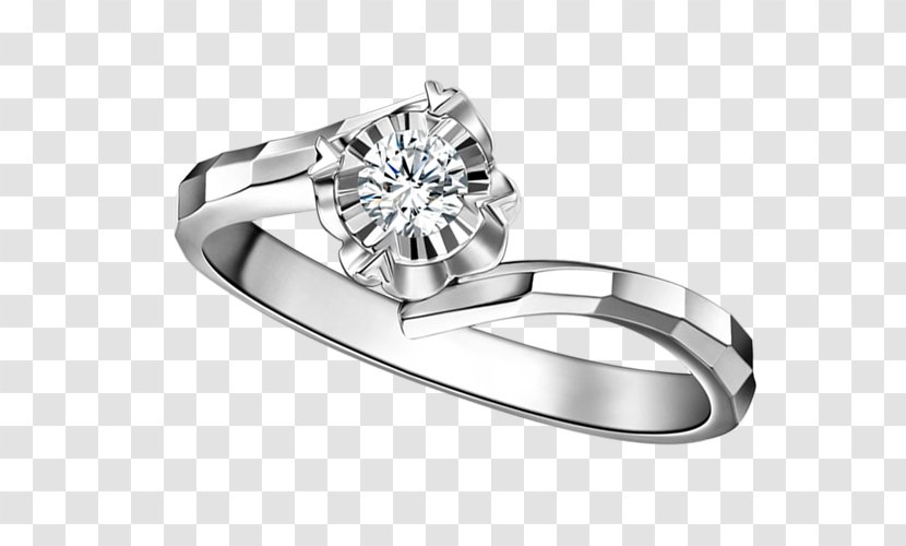 Ring Diamond Platinum - Body Jewelry Transparent PNG