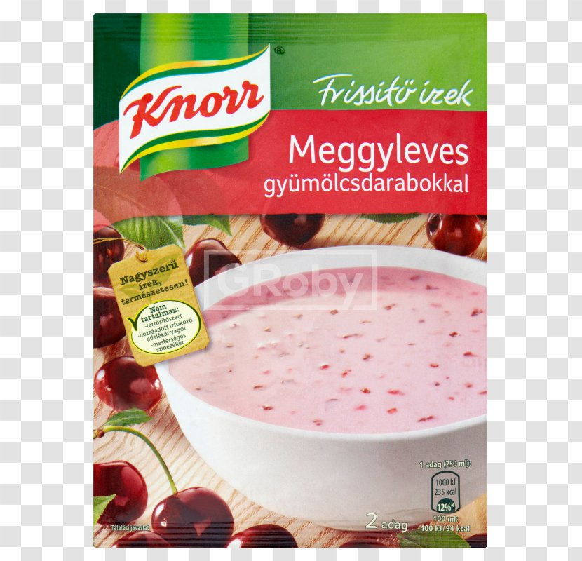 Cream Sour Cherry Soup Lasagne Knorr Pasta - Flavor - MUSHROOM Transparent PNG