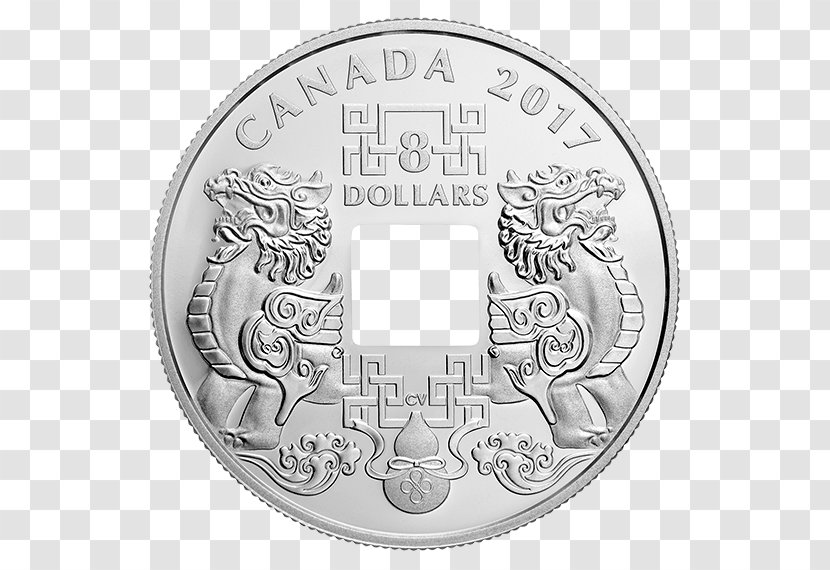 Silver Coin Good Luck Charm Royal Canadian Mint Transparent PNG