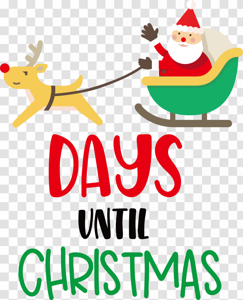 Days Until Christmas Christmas Santa Claus Transparent PNG