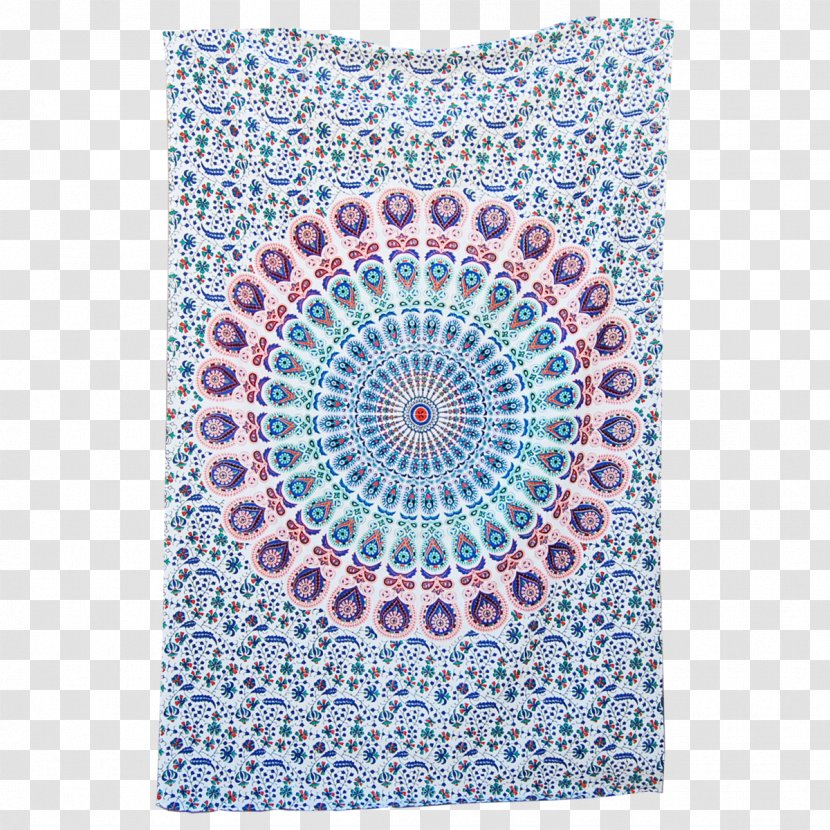 Mandala Tapestry Hippie Pink Textile - Rectangle - Yoga Transparent PNG
