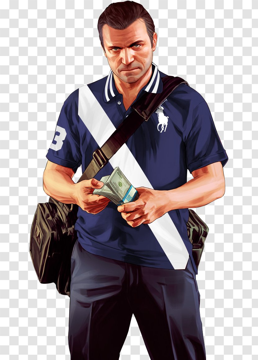 Shawn Fonteno Grand Theft Auto V Auto: San Andreas Vice City IV - T Shirt - Shoulder Transparent PNG