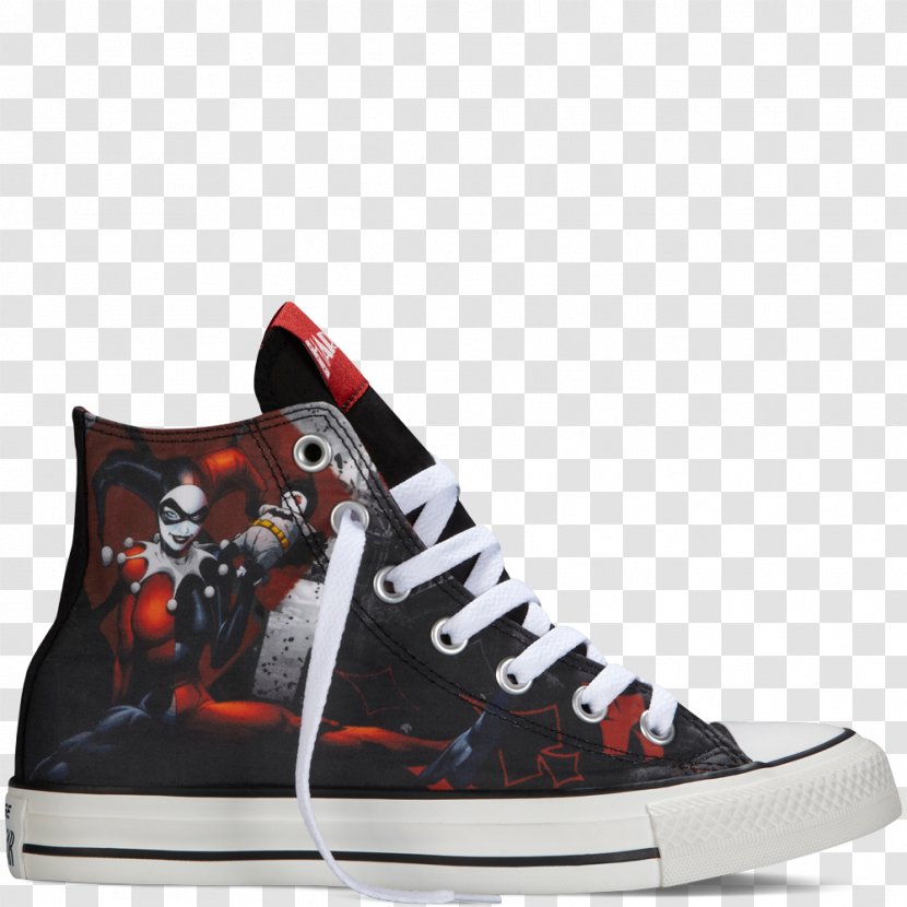 Chuck Taylor All-Stars Converse All Star Hi Harley Quinn Sneaker High-top Sports Shoes - Ct Ox Black - Yellow For Women Outfit Transparent PNG