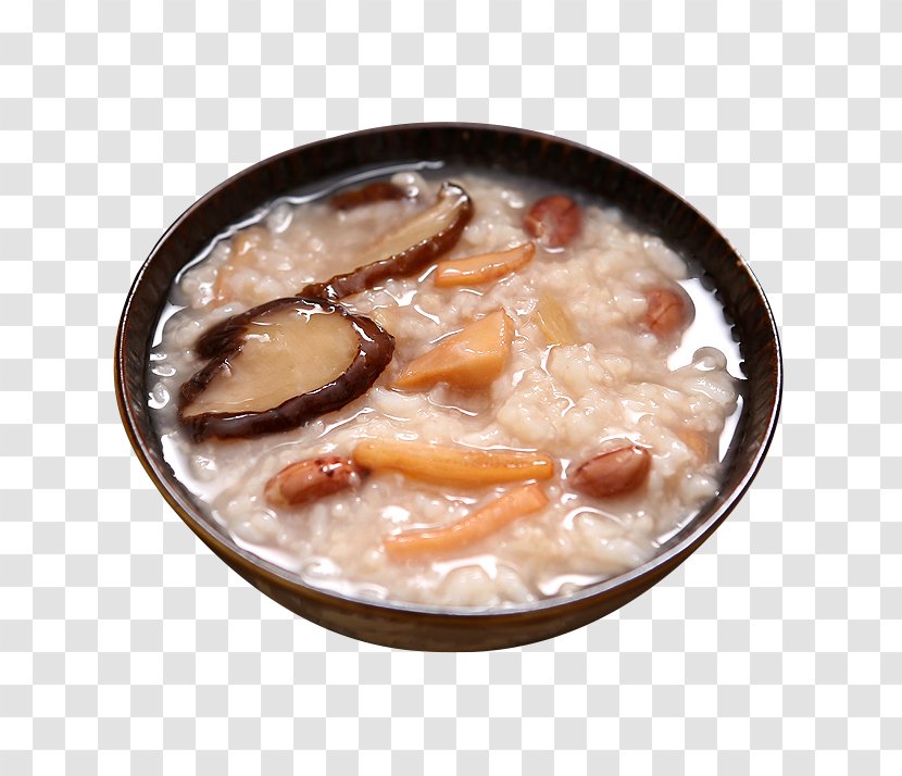 Laba Congee Porridge Breakfast Asian Cuisine - Pixel - Mushroom Snail Transparent PNG