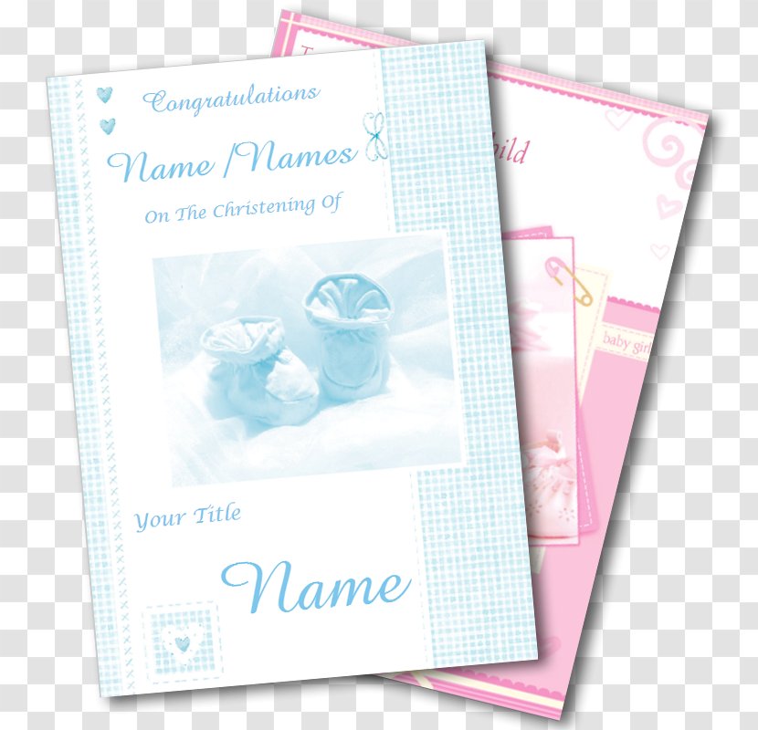 Paper Microsoft Azure Font - Text - Baptism Card Transparent PNG