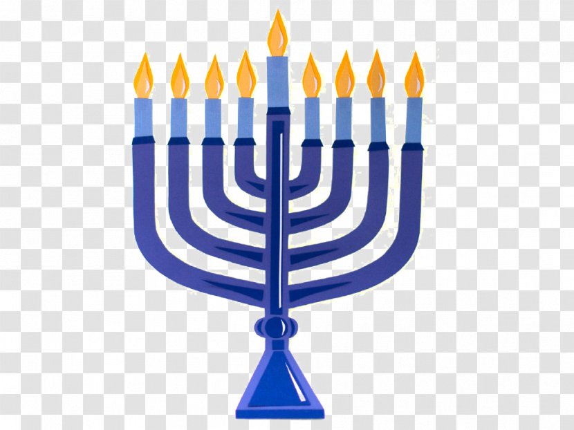 Hanukkah Menorah Candle Christmas Decoration Lighting - Haunukah Vector Transparent PNG