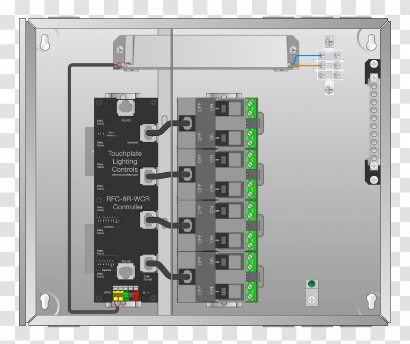 Electrical Enclosure Touchplate Technologies Lighting Control System - Bacnet - Relay Transparent PNG