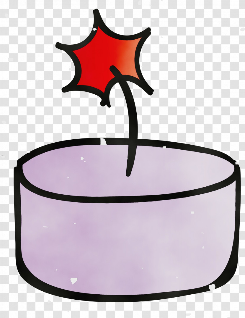 Candle Holder Purple Candlestick Candle Transparent PNG