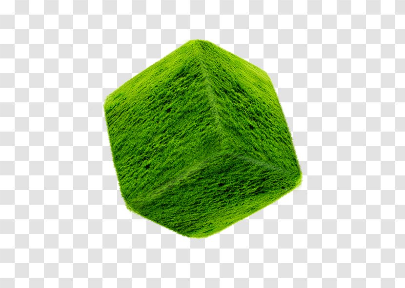 Cube Square Green - Computer Graphics - Grass Transparent PNG