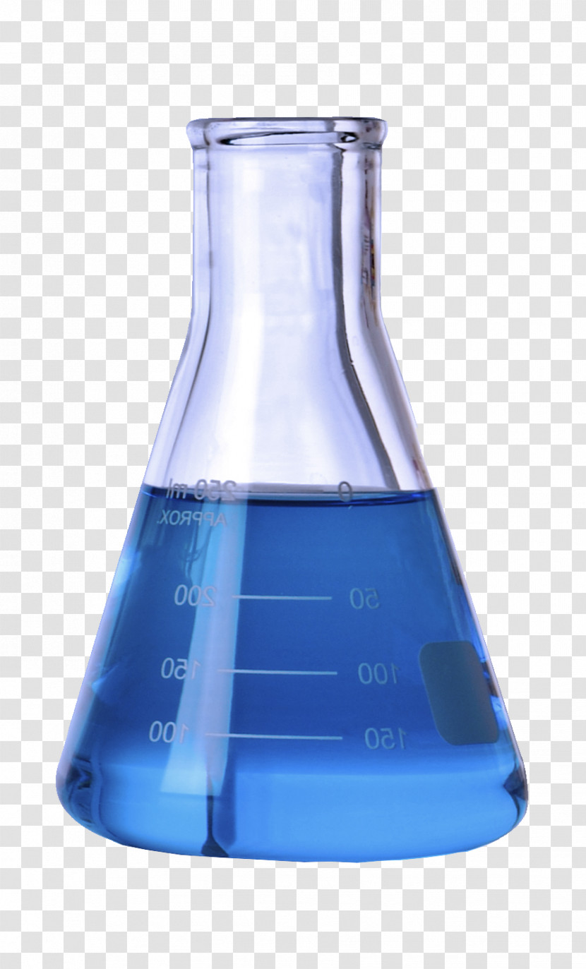 Laboratory Flask Blue Beaker Water Laboratory Equipment Transparent PNG