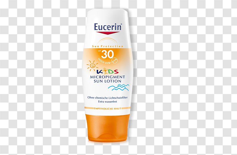 Sunscreen Lotion Eucerin Factor De Protección Solar Skin - Sun Protection Transparent PNG