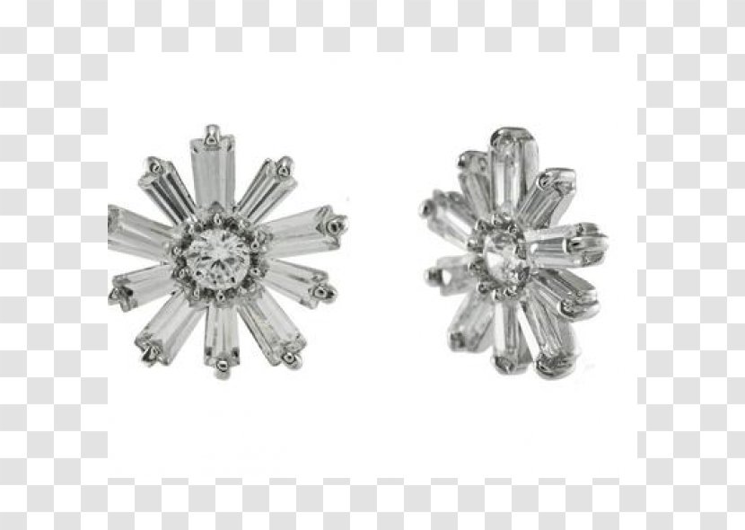 Earring Cubic Zirconia Jewellery Crystal System Diamond - Body - Wedding Ear Transparent PNG