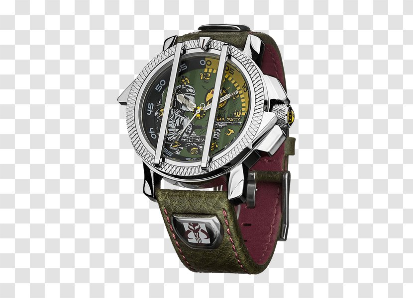 Boba Fett R2-D2 Anakin Skywalker Luke Watch - Strap Transparent PNG