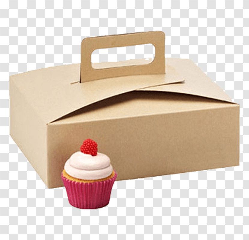 Box Cupcake Cake Rectangle Food Storage Containers - Packaging And Labeling - Dessert Baking Cup Transparent PNG