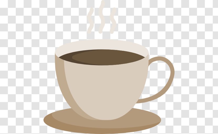 White Coffee Cup Cafe Transparent PNG