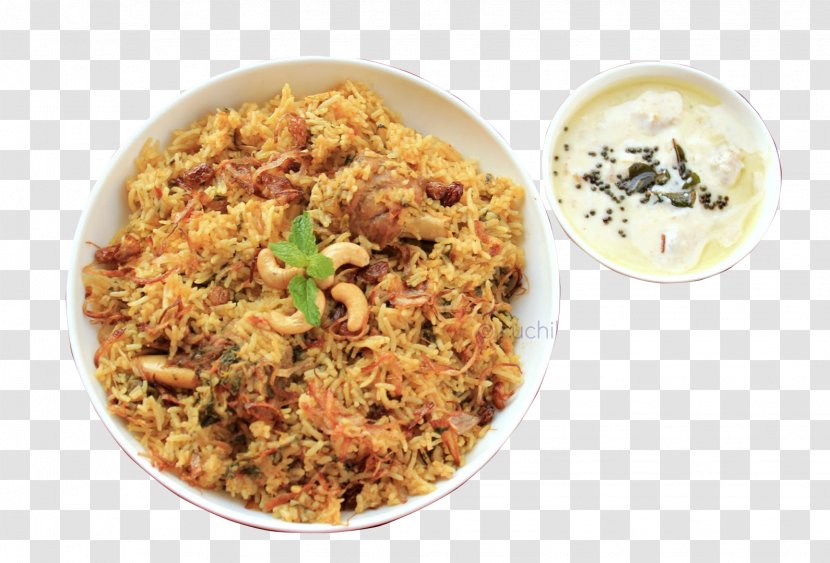 Hyderabadi Biryani Indian Cuisine Pilaf Mutton Pulao - Asian Food Transparent PNG