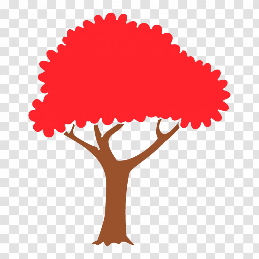 Red Tree Leaf Plant Transparent PNG