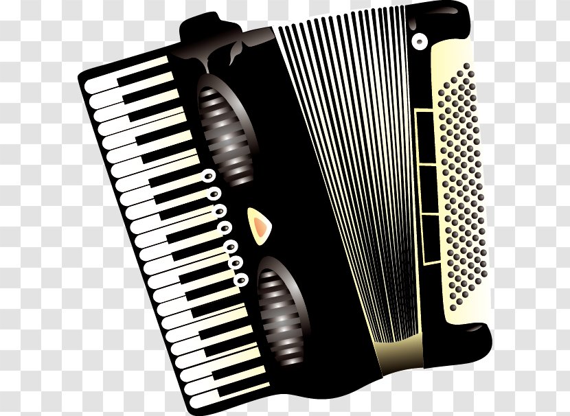 Trikiti Piano Accordion Musical Instrument - Silhouette - Instruments Vector Material Transparent PNG