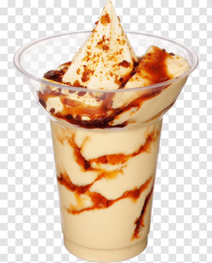 Sundae Parfait Crème Caramel Ice Cream Ministop - Tea Transparent PNG