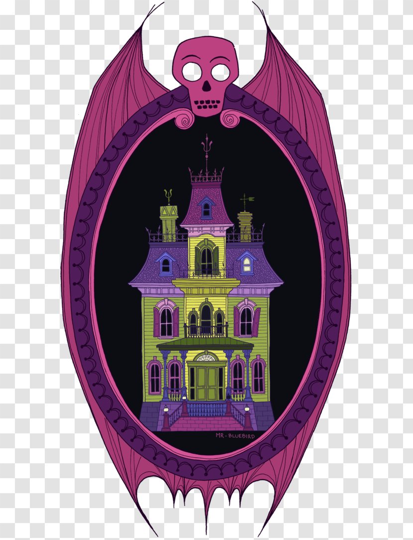 Phantom Manor Disneyland Paris House The Haunted Mansion - Purple Transparent PNG