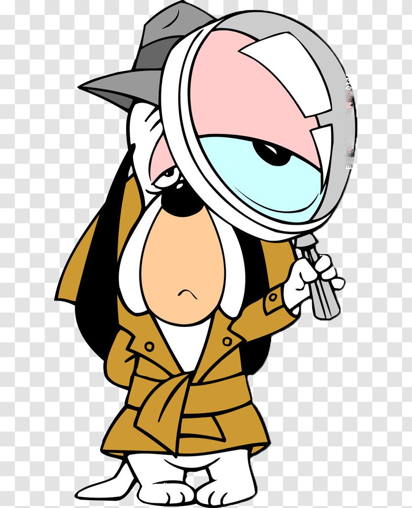 Droopy Cartoon Hanna-Barbera Detective - Nose - Mr. Magnifying Glass Transparent PNG
