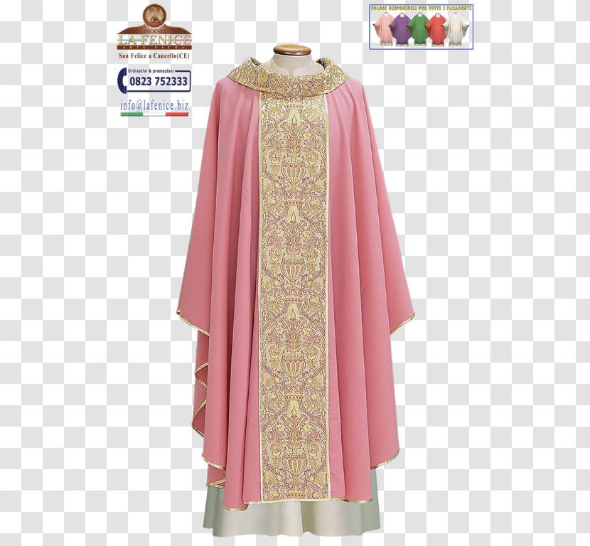 Chasuble Pink Vestment Stole Dalmatic - Red - Damasco Transparent PNG