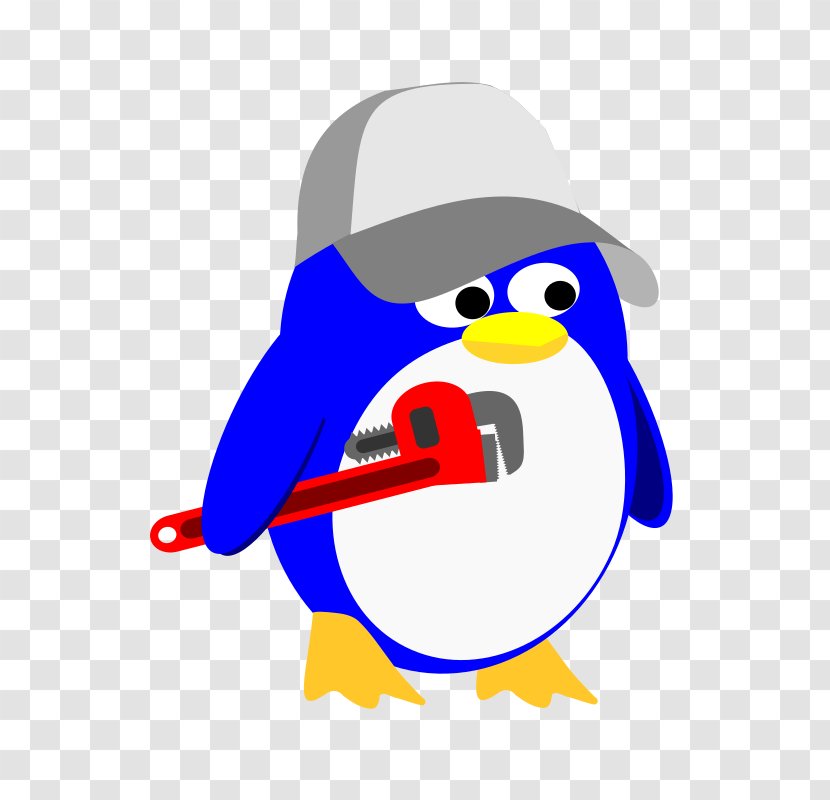Penguin Plumbing Plumber Wrench Clip Art Transparent PNG