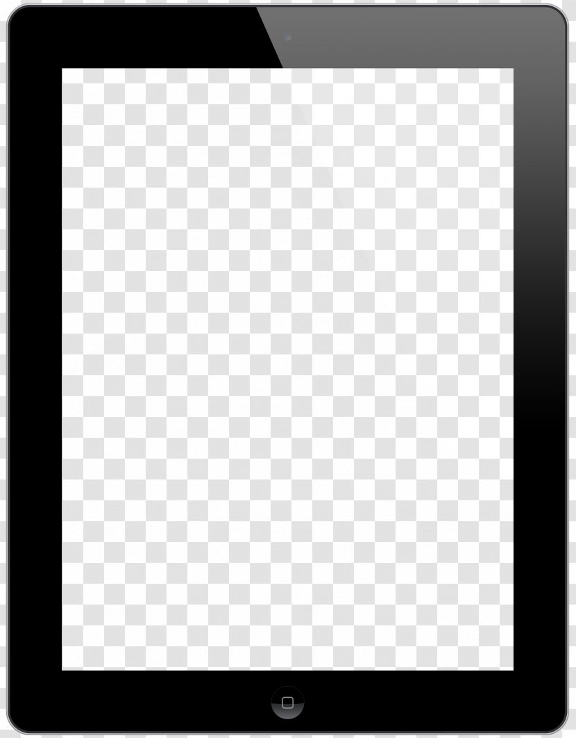 Black And White Square Angle Pattern - Rectangle - Apple IPAD New Transparent PNG