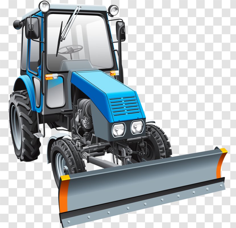 Tractor Snowplow Plough Clip Art - Push Transparent PNG