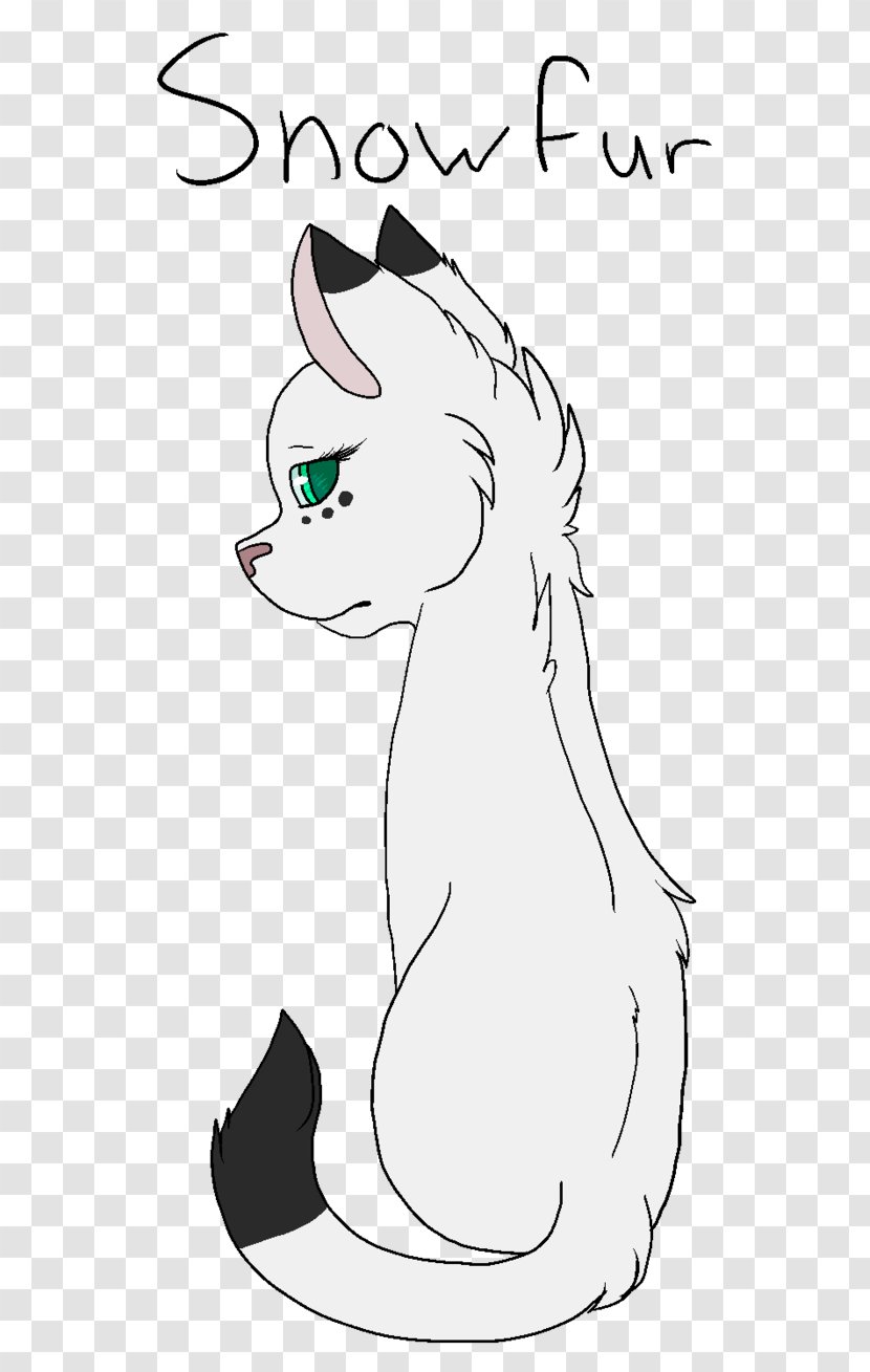 Cat Bluestar's Prophecy Warriors Snowfur Drawing - Silhouette Transparent PNG