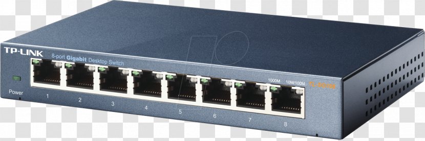 Gigabit Ethernet Network Switch Power Over TP-Link Port - Tplink Transparent PNG